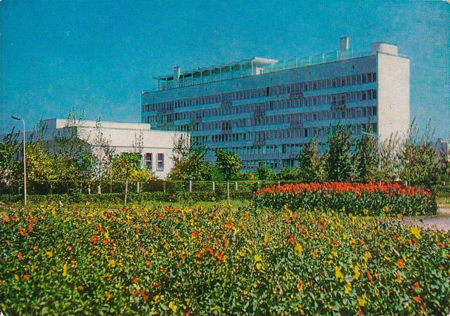 Историческое фото 1972 года санатория Калинина в городе Ессентуки - фотография