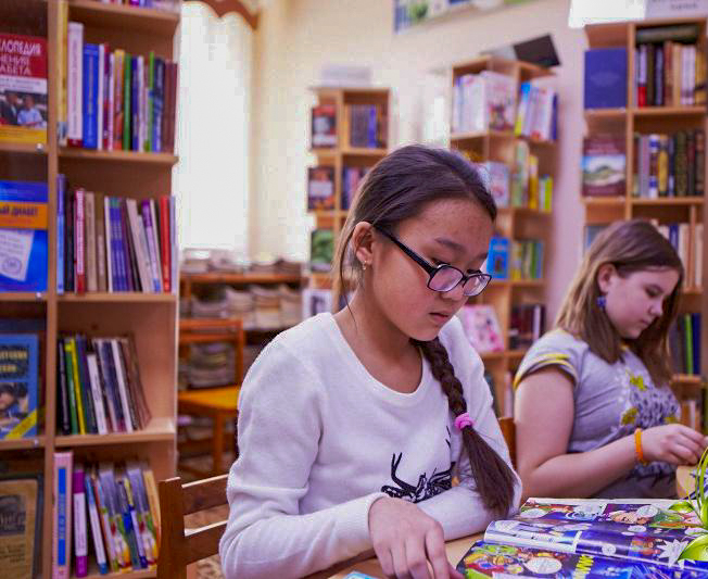 Библиотека в санатории Калинина в городе Ессентуки - фотография