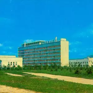 Историческое фото 1971 года санатория Калинина в городе Ессентуки - фотография