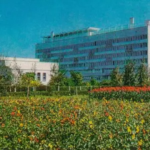 Историческое фото 1972 года санатория Калинина в городе Ессентуки - фотография