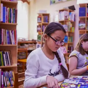 Библиотека в санатории Калинина в городе Ессентуки - фотография